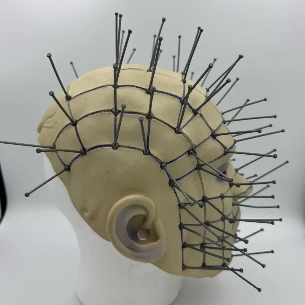 Reel Games Hellraiser Pinhead Latex Mask 2009 Horror Movie Prop Costume